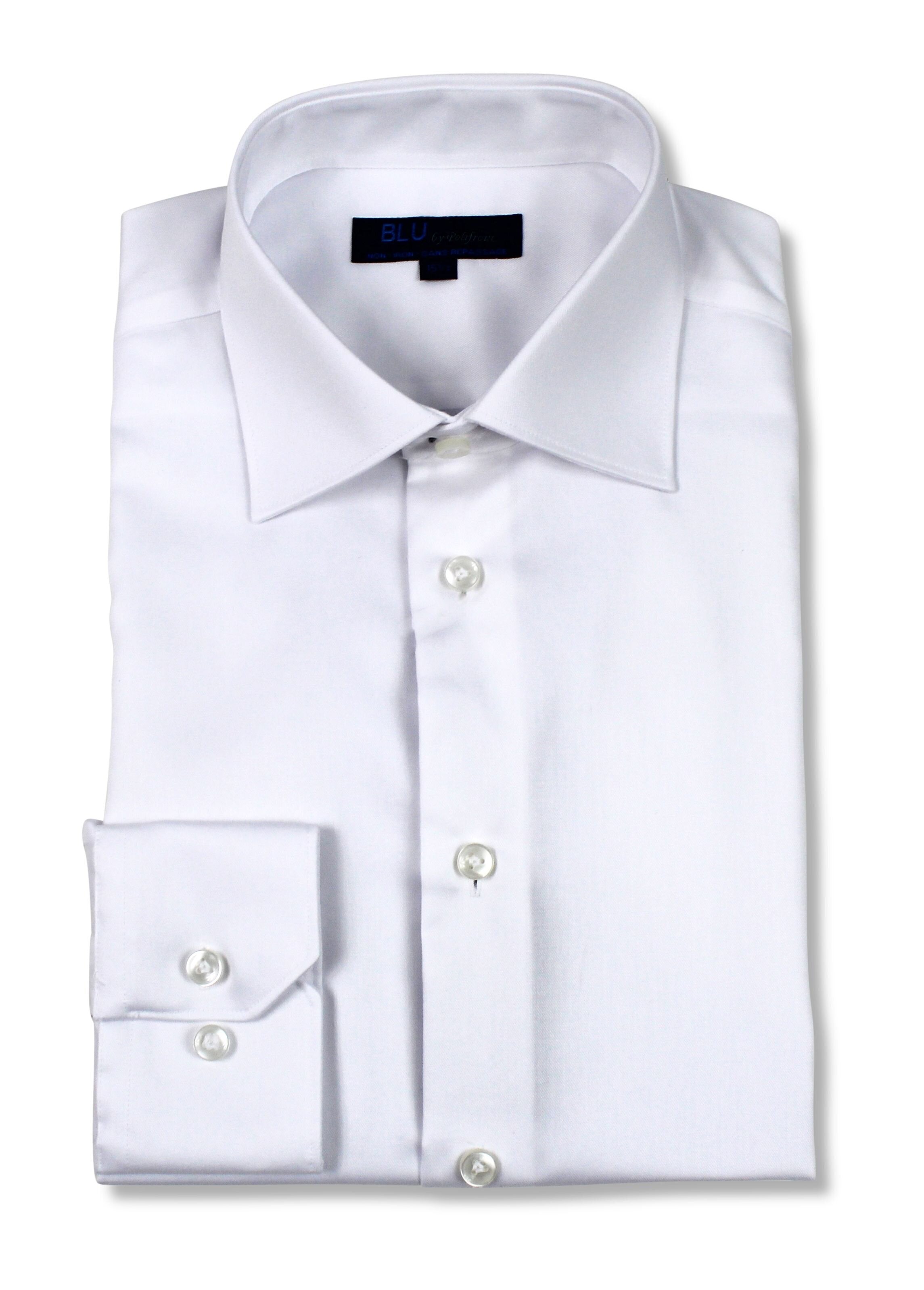 BLU Miami Slim Fit Non-Iron Dress Shirt in White Hornor & Harrison BLU Miami Slim Fit Non-Iron Dress Shirt in White Hornor & Harrison