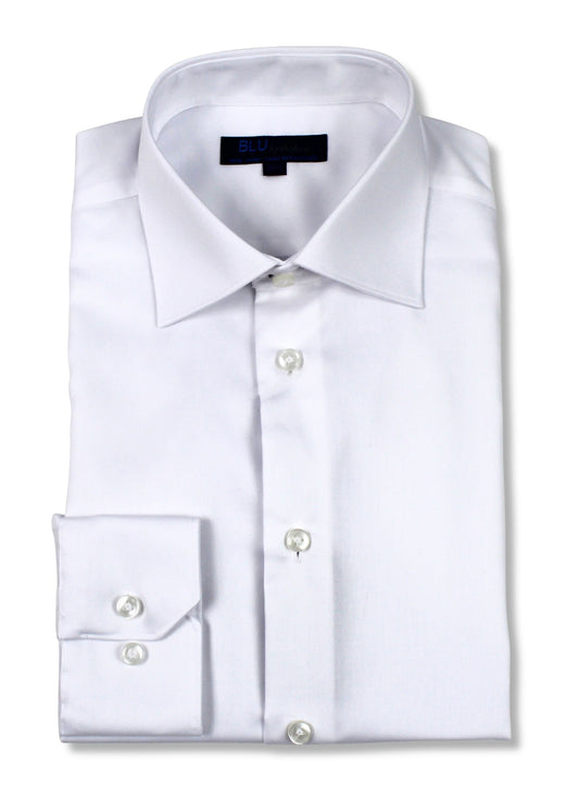 BLU Miami Slim Fit Non-Iron Dress Shirt in White