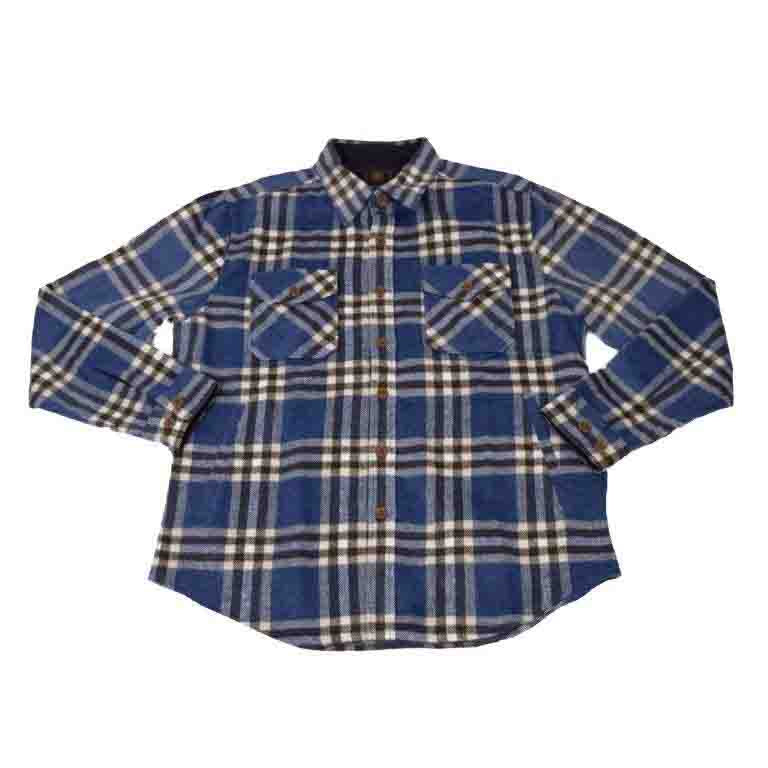 F/X Fusion Woodsman Shirt Jacket in Indigo Plaid