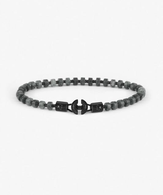 Pig and Hen Brontide 4mm Bracelet in Black Spectrolite