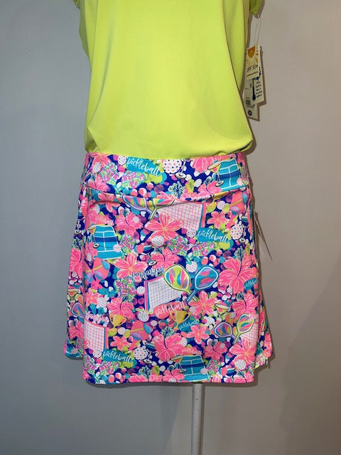 Womens Lulu Black and White Skort - GHBK