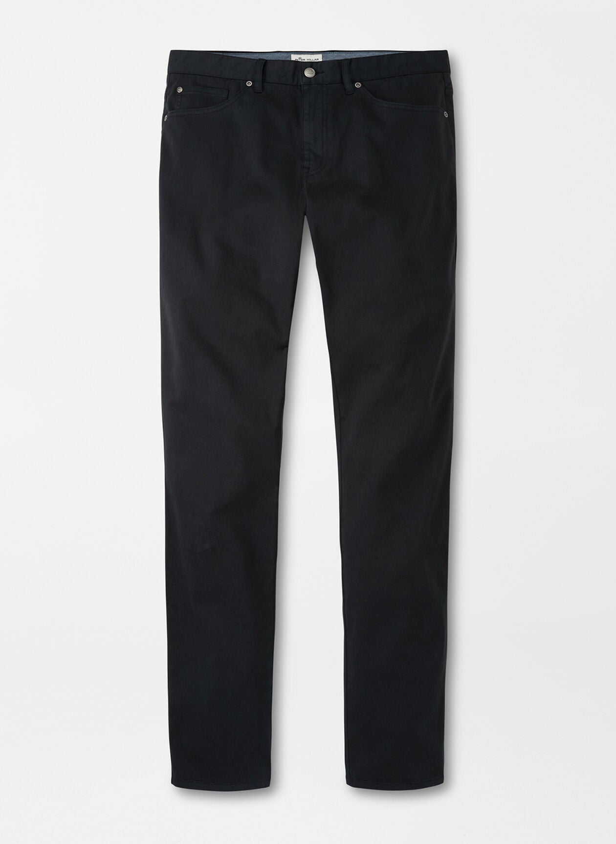 Peter Millar Ultimate Sateen Five-Pocket Pant in Black