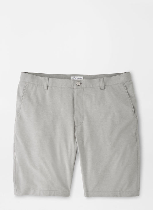 Peter Millar Shackleford Performance Hybrid Short in British Grey