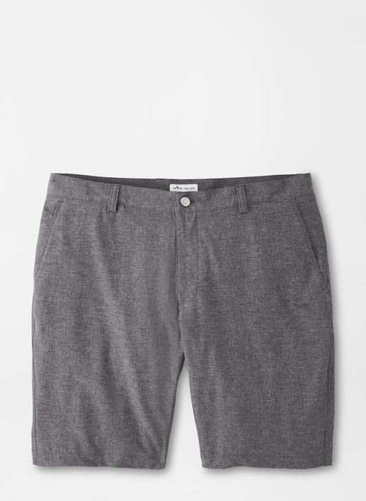 Peter Millar Shackleford Performance Hybrid Short in Iron