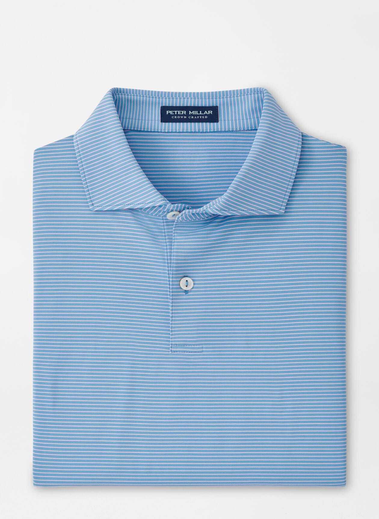 Peter Millar Indigo Performance Jersey Polo in Channel Blue