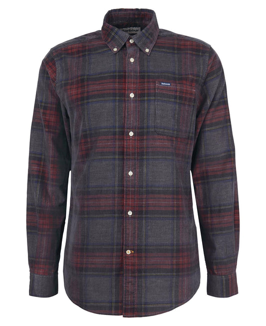 Barbour Mens Southfield Tailored Fit Sportshirt in Grey Marl