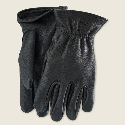 Red Wing Buckskin Leather Glove in Black