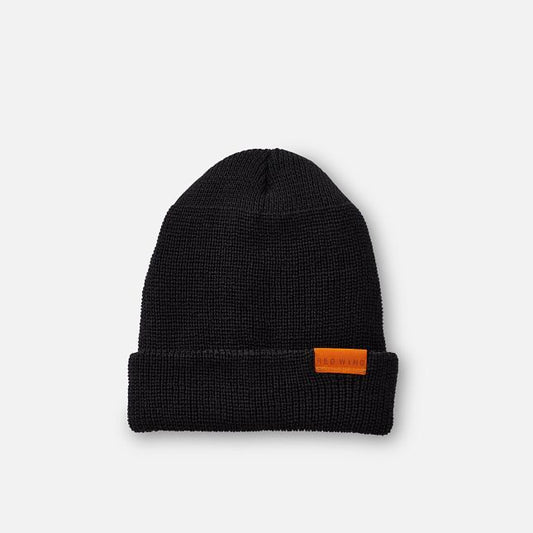 Red Wing Merino Wool Knit Beanie in Black