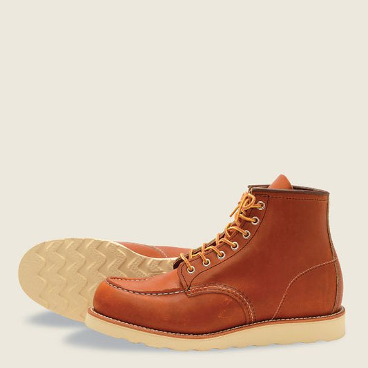 Red Wing Shoes Classic Moc 6 Inch Boot in Oro Legacy Leather