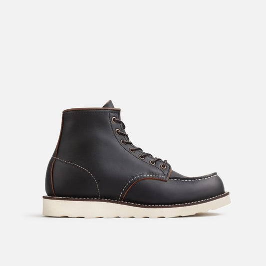Red Wing Shoes Classic Moc 6 Inch Boot in Black Prairie Leather