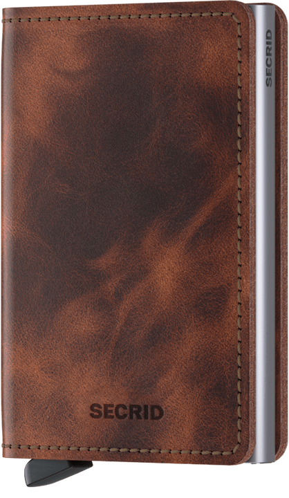 Secrid Vintage Slim Wallet in Brown