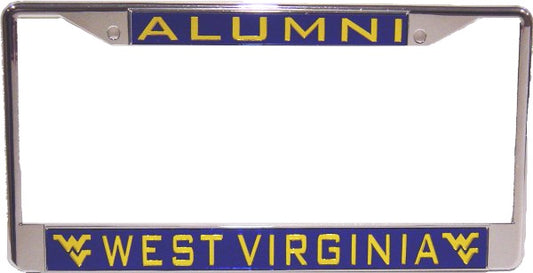 WVU Alumni Chrome License Plate Frame