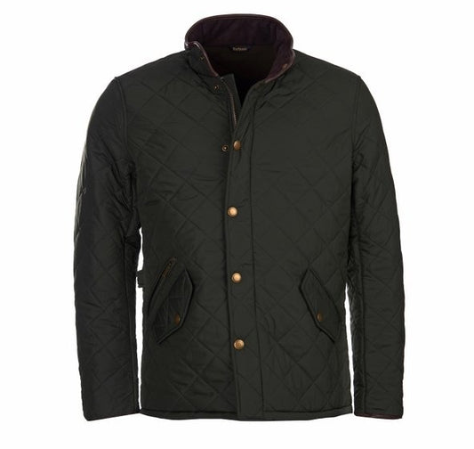 Barbour Mens Powell Quilted Jacket in Sage