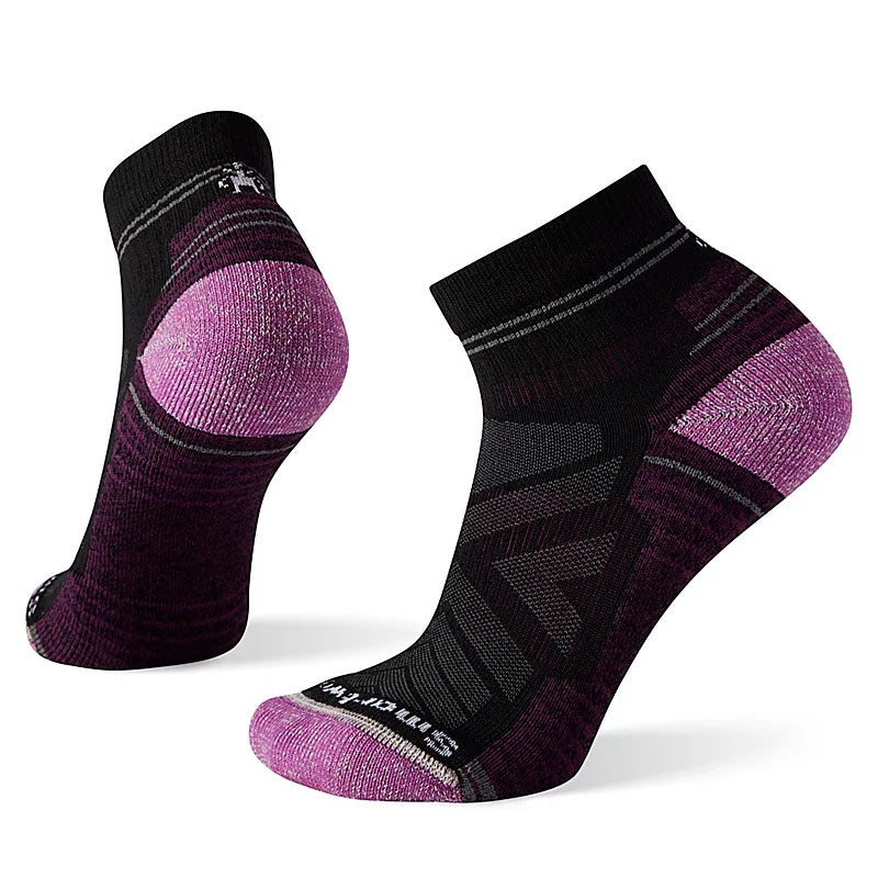 Womens Smartwool Hike Light Cushion Ankle Socks in Black
