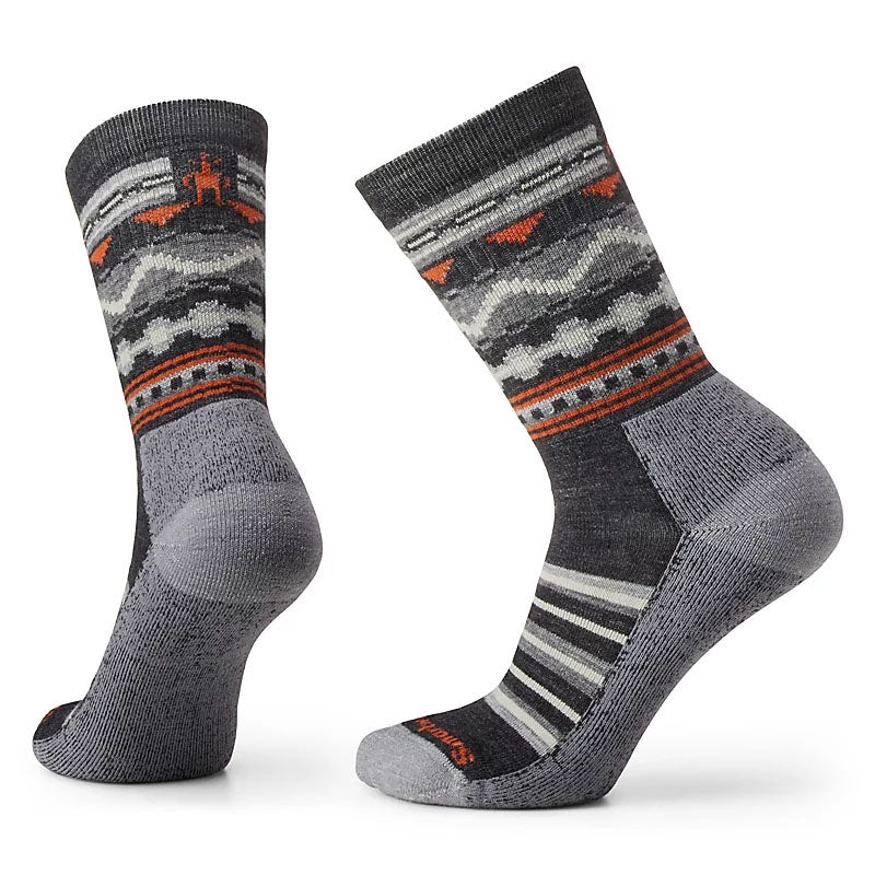 Smartwool Mens Everyday Hudson Trail Crew Socks in Charcoal