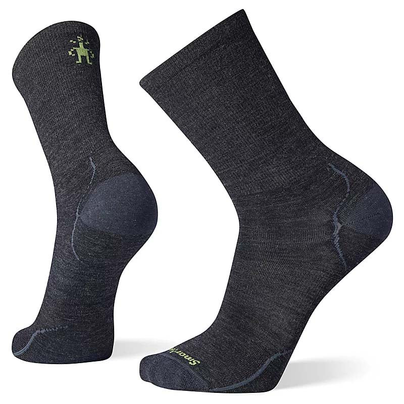Smartwool Mens Everyday Anchor Line Zero Cushion Crew Socks in Charcoal