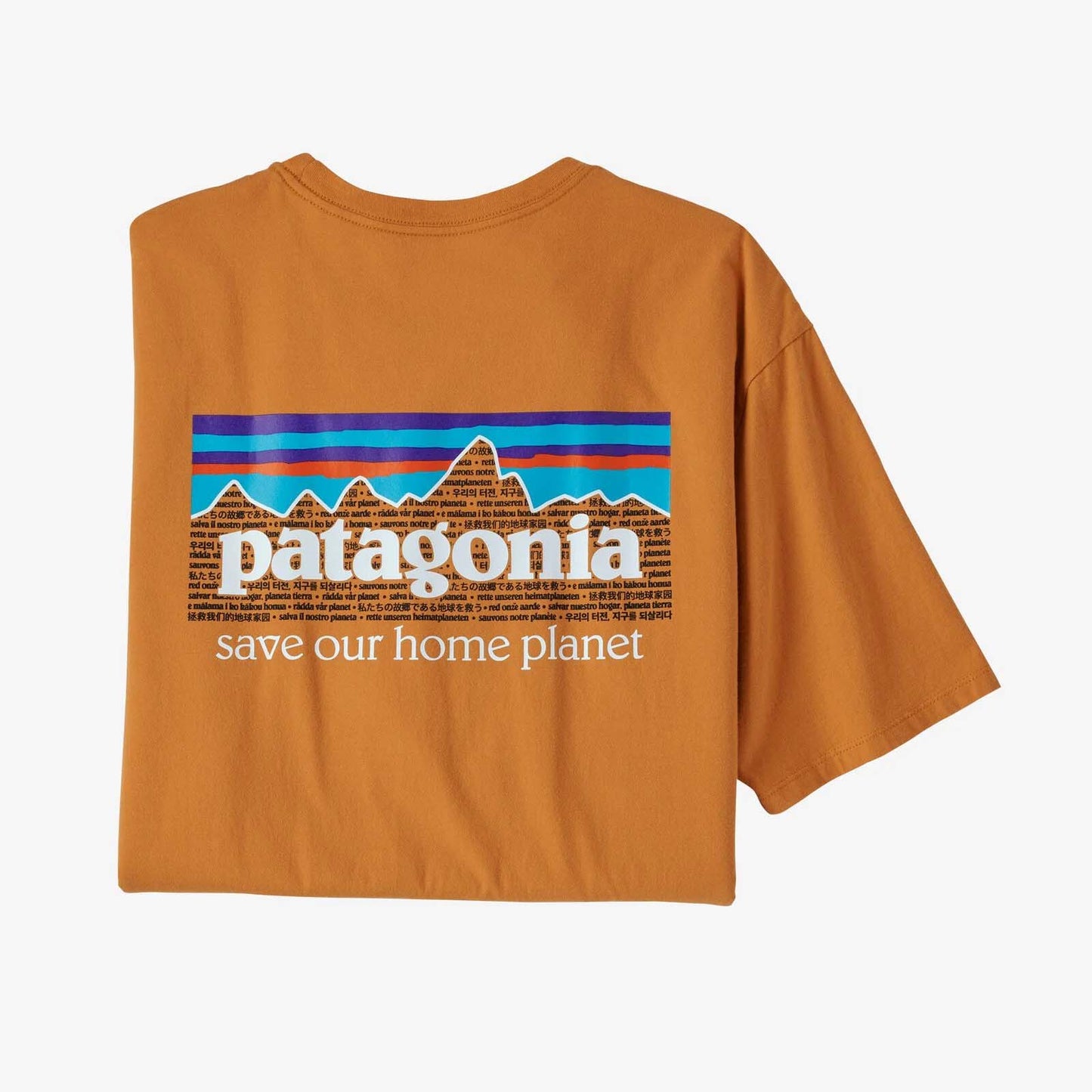 Patagonia Men's P-6 Mission Organic T-Shirt in Cloudberry Orange