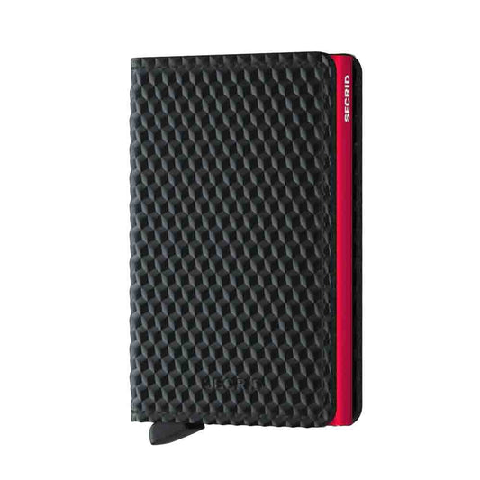 Secrid Slim Wallet in Cubic Black/Red