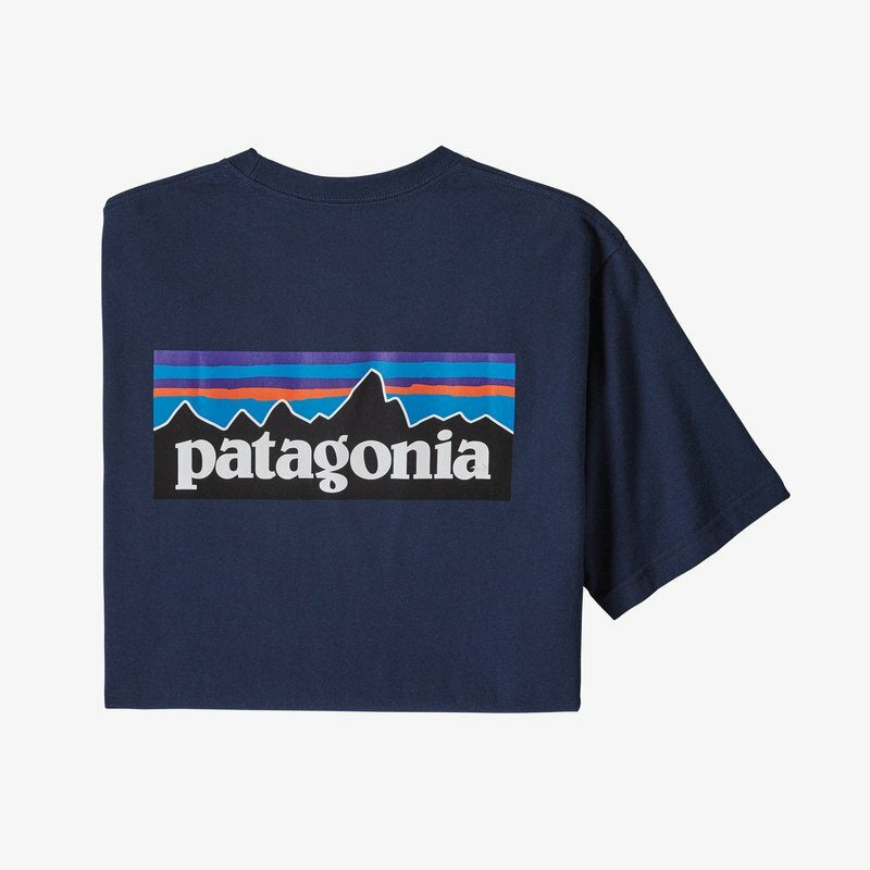 Patagonia Mens P-6 Logo Responsibili-Tee in Classic Navy