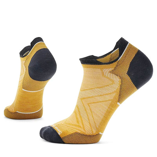 Smartwool Mens Run Zero Cushion Low Ankle Socks in Honey Gold