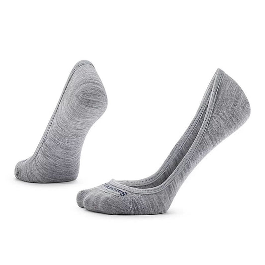 Smartwool Mens Zero Cushion Low Cut No Show Socks in Light Grey