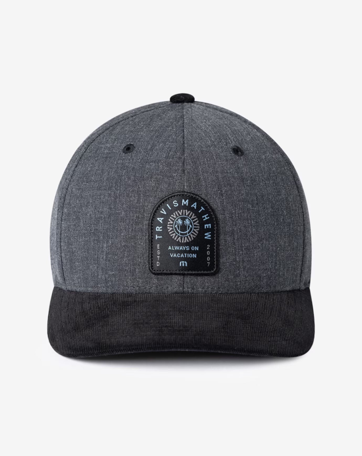 Travis Mathew Zero Hour Snapback Hat in Dark Grey