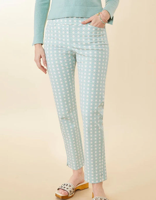 Womens Spartina 449 Maren Pull on Pant in Calm Waters Surf Cane