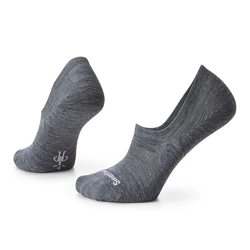 Smartwool Mens Everyday No Show Zero Cushion Socks in Medium Grey