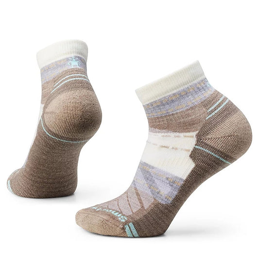 Women's Smartwool Hike Light Cushion Margarita Ankle Socks in Natural