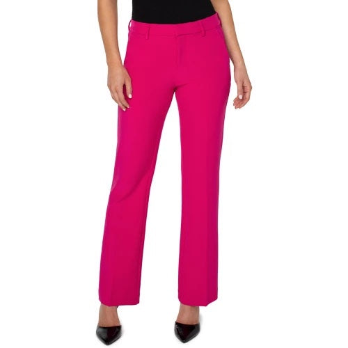 Womens Liverpool Kelsey Flare Trouser in Pink Topaz