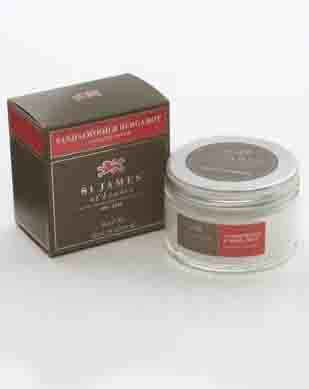 St James Sandalwood & Bergamot 150ml Shave Jar