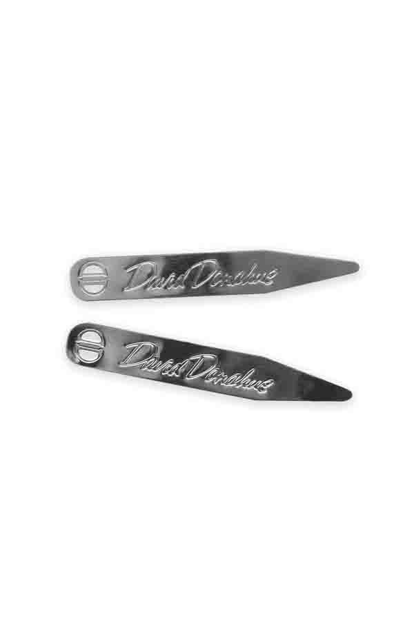 David Donahue Silver Plated Collar Stays