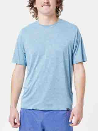 Patagonia Mens Capilene Cool Daily SS Shirt in Steam Blue