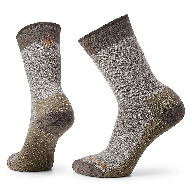 Mens Everyday Rollinsville Crew Socks in Taupe-Natural Marl