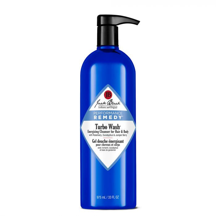 Jack Black 33 oz Turbo WashÂ® Energizing Cleanser for Hair & Body with Rosemary, Eucalyptus & Juniper Berry