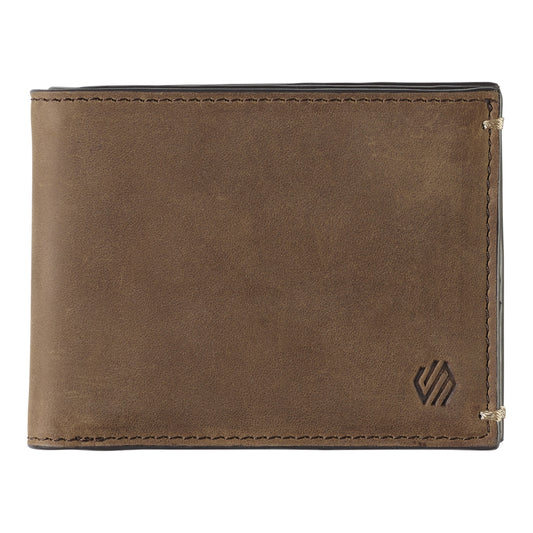 Johnston & Murphy Jackson Billfold Wallet in Tan Oiled Leather