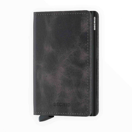 Secrid Vintage Slim Wallet in Grey/Black