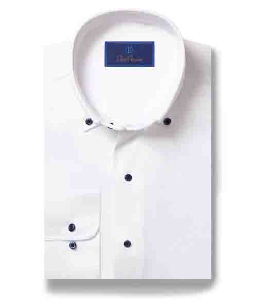 David Donahue Oxford Sport Shirt in White