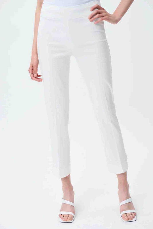 Womens Joseph Ribkoff Textured Crop Pant in White